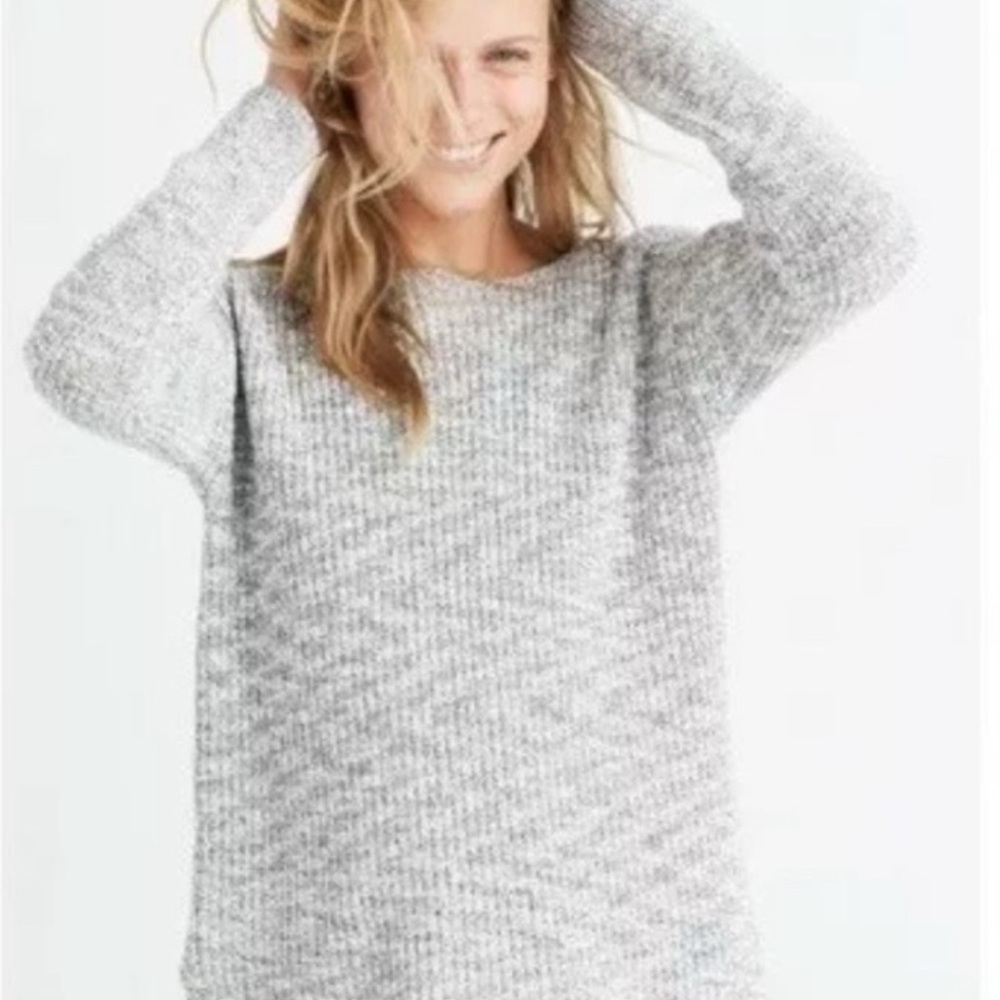 Madewell Heather Gray Crew Neck Sweater